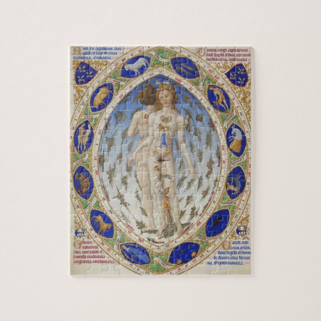 Vintages Astrologisches Rätsel Puzzle (Vertikal)