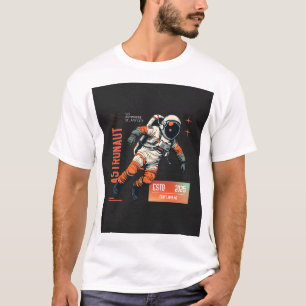 Vintages Astronautengrafisches Design Space Expl T-Shirt