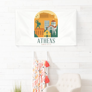 Vintages Athen Griechenland Reisen - Parthenon Banner
