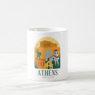 Vintages Athen Griechenland Reisen - Parthenon Cit Kaffeetasse