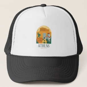 Vintages Athen Griechenland Reisen - Parthenon Truckerkappe