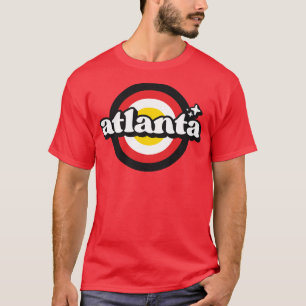 Vintages Atlanta Sunset Siegel Retro City Emblem f T-Shirt