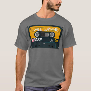 Vintages Audio-Tape BASF I wird überleben T-Shirt