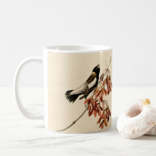Vintages Audubon Cedar Waxwing Painting Bird-Gesch Kaffeetasse