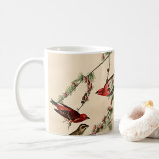 Vintages Audubon Lila Finch Bird Painting Gift Kaffeetasse