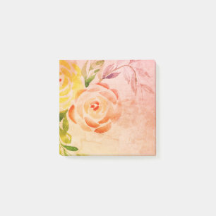 Vintages Aussehen Blumenfarbe Post It Notes Post-it Klebezettel