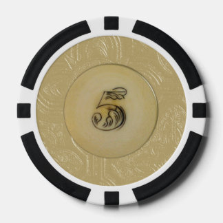 Vintages Aussehen Elfenbein 5 Poker Chips