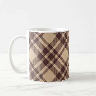 Vintages Aussehen geprüft Braune und Creme Farbe Kaffeetasse