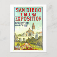 Vintages Ausstellungspaket für San Diego 1916 Post