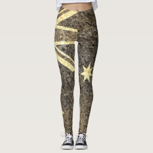 Vintages Australien Flag #7 Leggings