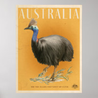Vintages australisches Reiseplakat