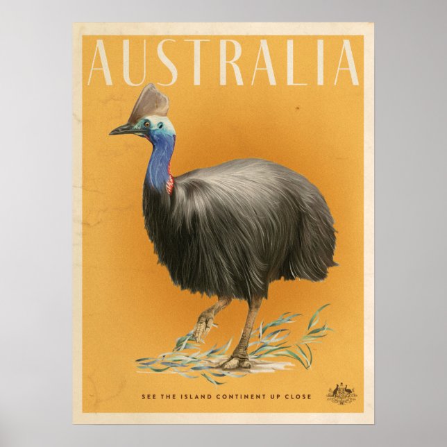 Vintages australisches Reiseplakat Poster (Vorne)