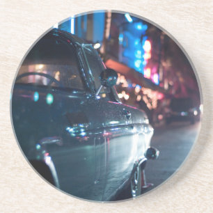 Vintages Auto des Ozean-Antriebs Sandstein Untersetzer