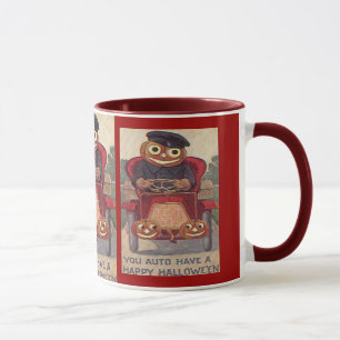 Vintages Auto Halloween Tasse