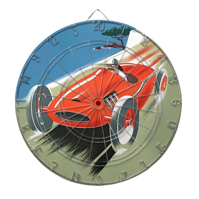 Vintages Auto Racing Dartscheibe (vorne)