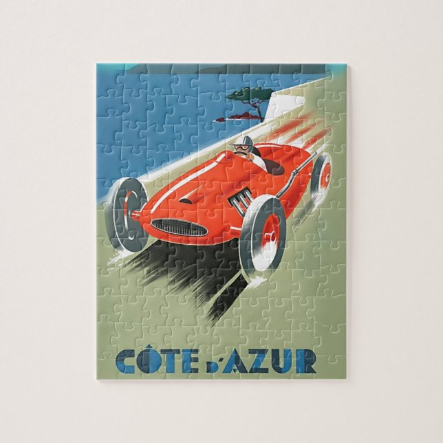 Vintages Auto Racing Puzzle (Vertikal)