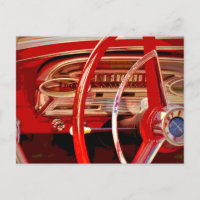 Vintages Auto - Red Dashboard - Details