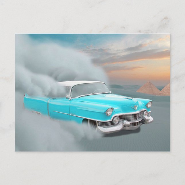 Vintages Automobil Postkarte (Vorderseite)