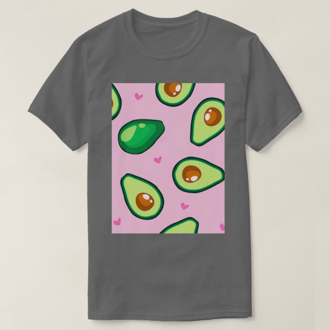 Vintages Avocado-Liebe T-Shirt (Design vorne)