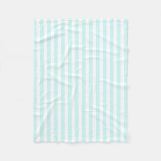 Vintages Baby-Blau-Pastellfarbstreifen-Muster Fleecedecke