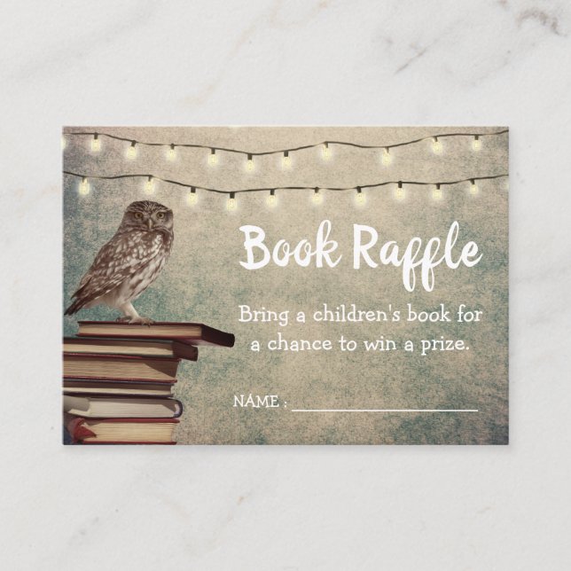 Vintages Baby-Duschkabine Begleitkarte (Vorderseite)