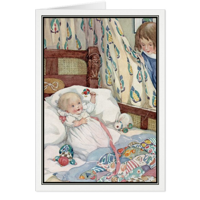 Vintages Baby im Feldbett durch Anne Anderson (Vorne)