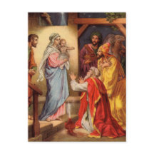 Vintages Baby Jesus und die 3 Könige