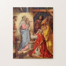 Vintages Baby Jesus und die 3 Könige Puzzle