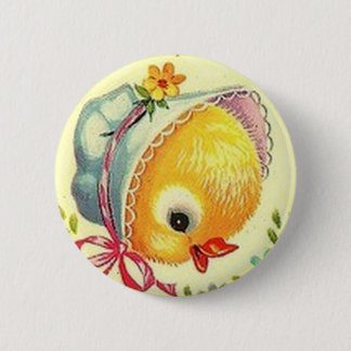 Vintages Baby-Küken-Ostern-Knopf-Button Button