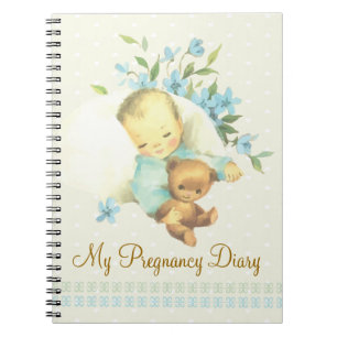 Vintages Baby Personalisiert Notizblock