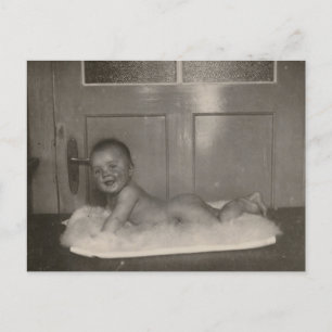 Vintages Baby Postkarte