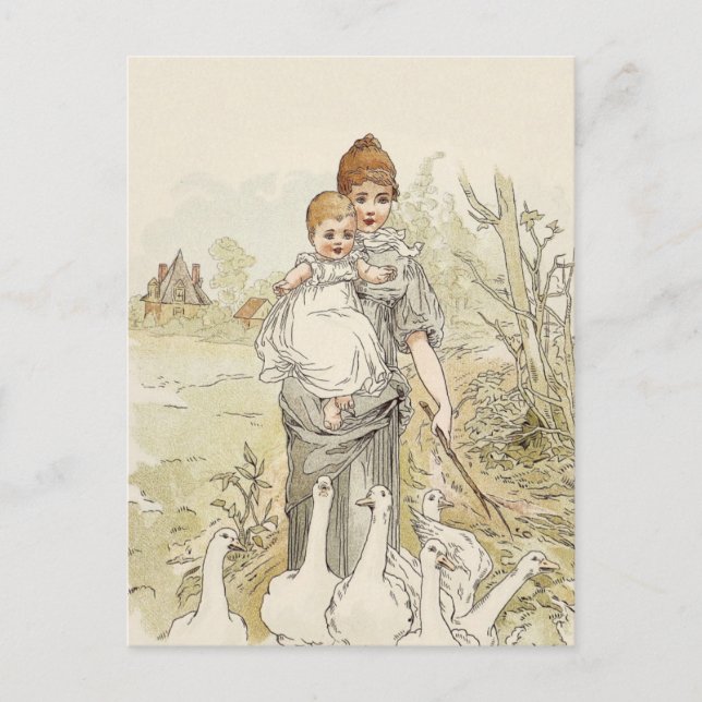 Vintages Baby Postkarte (Vorderseite)