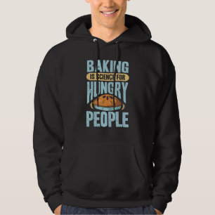 Vintages Backen ist Wissenschaft für hungrige Mens Hoodie