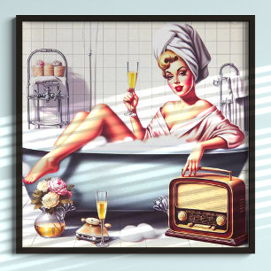 Vintages Bad-Button Poster