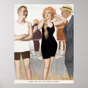 Vintages badenschönheits-Plakat Poster