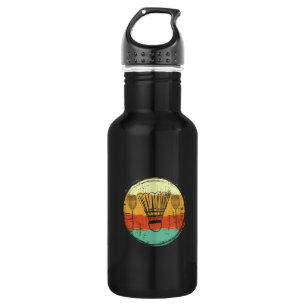 Vintages Badminton-Set Edelstahlflasche