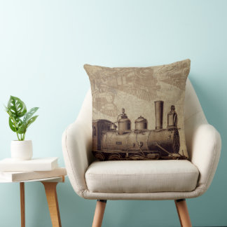 Vintages Bahnkissen Kissen