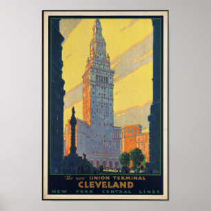 Vintages Bahnreisepaket Poster