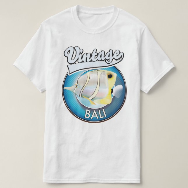 Vintages Bali Retro-Logo T-Shirt (Design vorne)