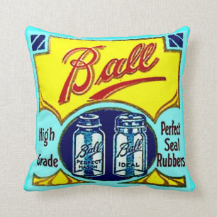 Vintages Ball-Küchen-Zuhause-Dosenfrüchte rütte Kissen