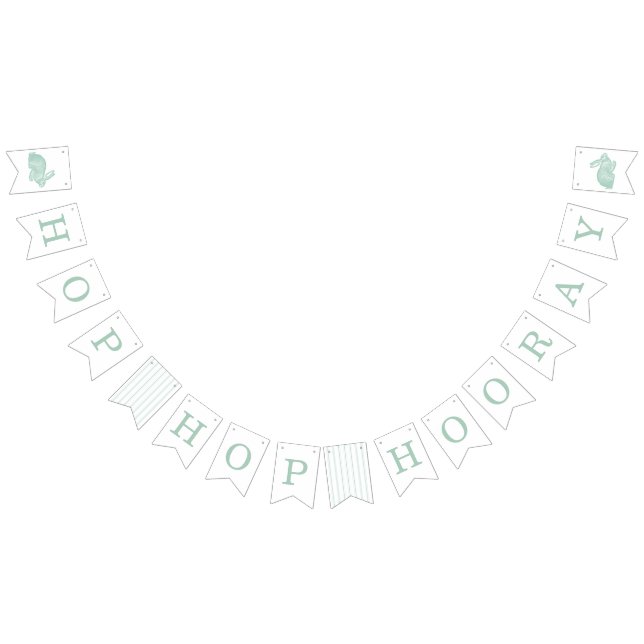 Vintages Banner für die Osterjagd - Minze (Alle)