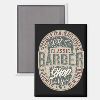 Vintages Barbershop-Logo Magnet