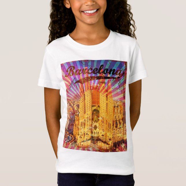 Vintages Barcelona T-Shirt (Vorderseite)