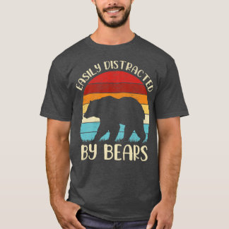 Vintages Bärentier, leicht von Bären abgelenkt T-Shirt