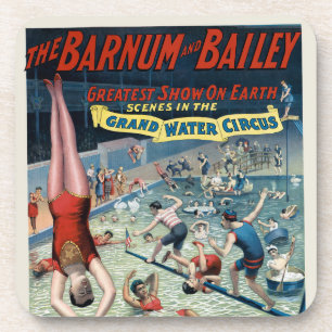 Vintages Barnum & Bailey Circus Poster Getränkeuntersetzer