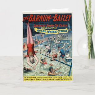 Vintages Barnum & Bailey Circus Poster Karte