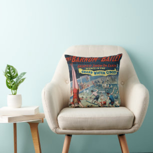 Vintages Barnum & Bailey Circus Poster Kissen