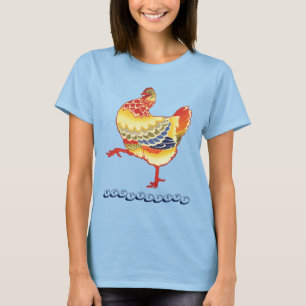 Vintages Barnyard Huhn, ägellent T-Shirt