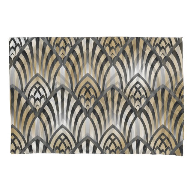 Vintages Barock: Nahtloses Ziermuster Kissenbezug (Vorderseite)