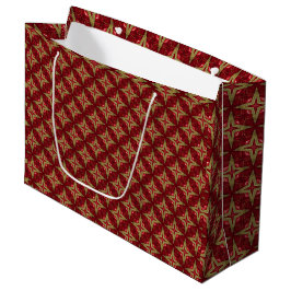 Vintages Barockrot und Gold Große Geschenktüte